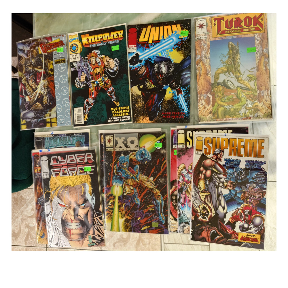 Vintage Valiant, Marvel and Image Comic books lot of 13